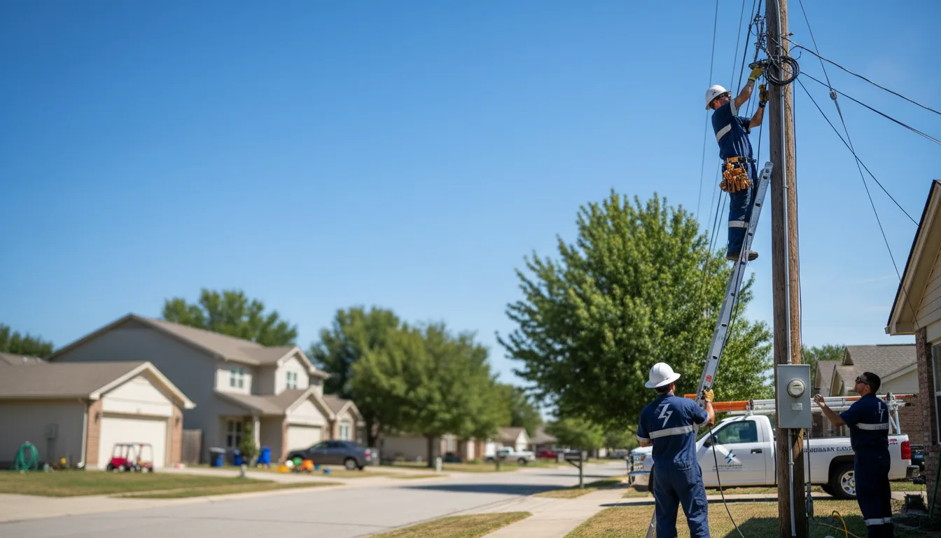 Residential electrician providing installation services in Milnesville, PA